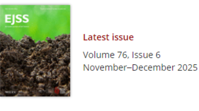 土壤科學3分以上SCI期刊：European Journal of Soil Science投稿指南 